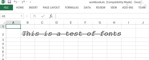 Apache POI Excel File Example - WorkingWithFonts