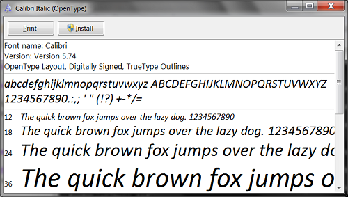 FontView.exe - Preview Font Glyphs on Windows
