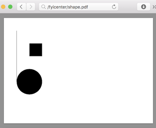 Drawing Shape in PDF with iText Java Library